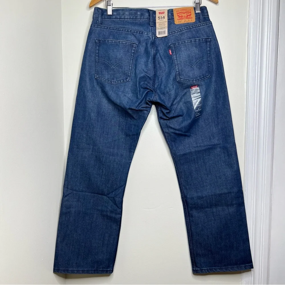 Levi’s 514 Straight Leg Denim Jeans Kids Boys 12 Husky 32” x 27” NEW
